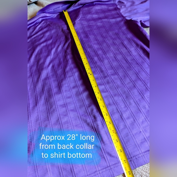Kirkland Size Lg Men's, GUC purple square pattern polo shirt 🤩HOST PICK🤩 - Picture 13 of 14